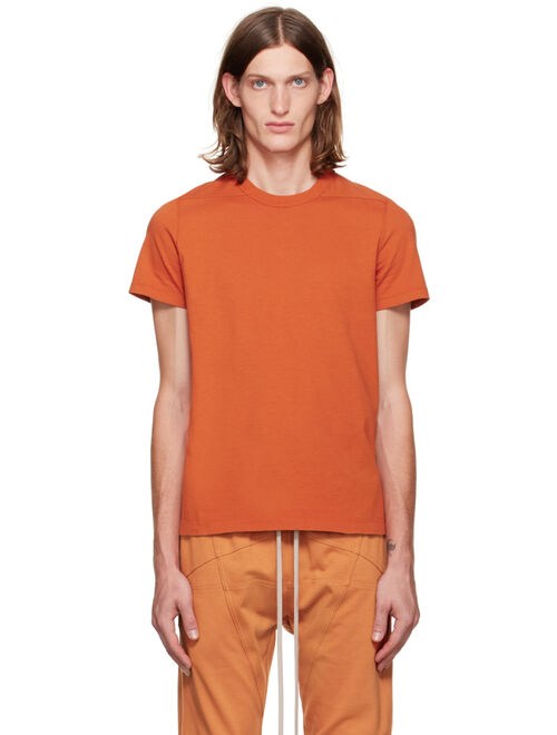 RICK OWENS Orange Grid Level T-Shirt