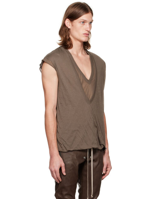 RICK OWENS Gray Double Dylan T-Shirt