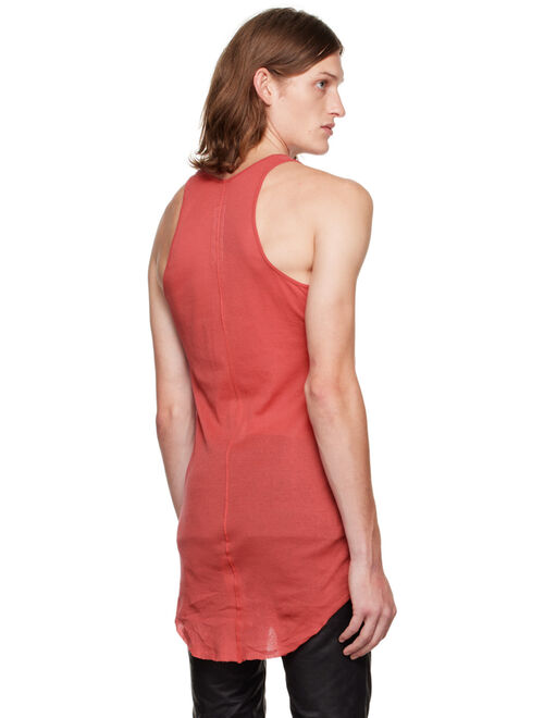 RICK OWENS Red Basic Tank Top
