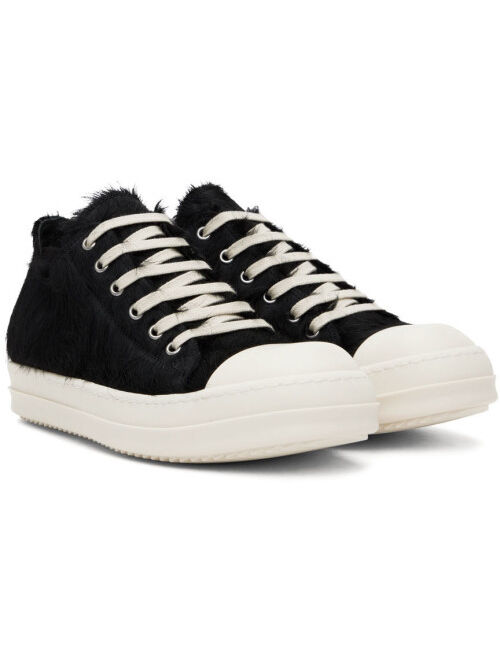 Buy RICK OWENS Black Fur Sneakers online | Topofstyle