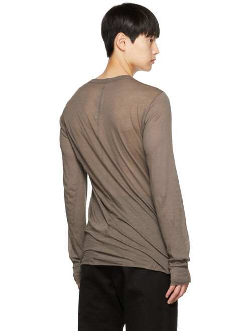 RICK OWENS Taupe Basic Long Sleeve T-Shirt