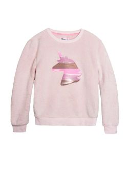 Big Girls Unicorn Cozy Sweatshirt, Created For Macy's