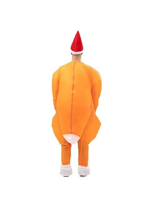 Ihgyt Inflatable Honey Turkey Costume Blow up Jaws Jumpsuit Fancy Dress Funny Carcharias Suit