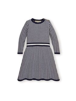 Girls' Long Sleeve Fit and Flare Sweater Dress, Toddler