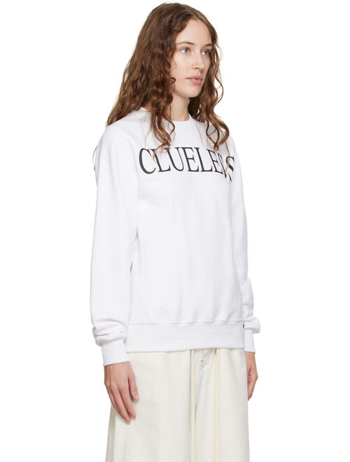 PRAYING White 'Clueless' Sweatshirt