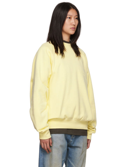 ESSENTIALS Yellow Crewneck Sweatshirt