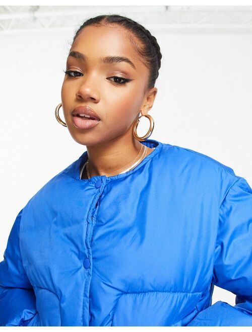 Pull&Bear light padded jacket in blue