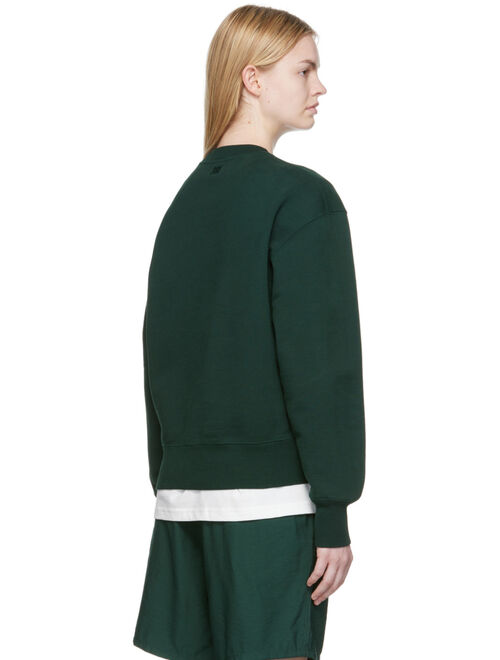 AMI ALEXANDRE MATTIUSSI SSENSE Exclusive Green Organic Cotton Sweatshirt