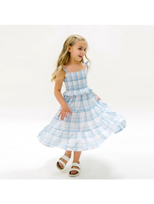 HOPE & HENRY Girls' Smocked Tiered Dress, Kids