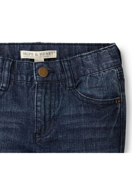 HOPE & HENRY Boys' Straight Leg Denim Jeans, Infant