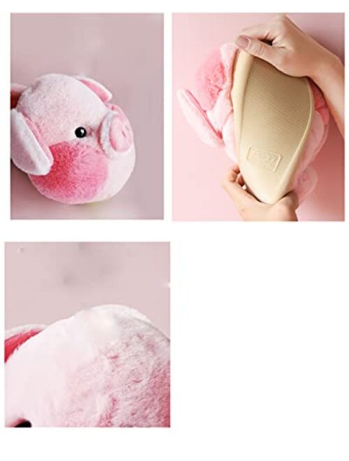 YILANLAN Adult Cotton Slippers PIg Slippers Home Slippers Plush Slippers Animal Slippers