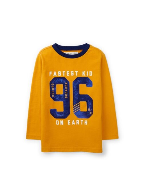 HOPE & HENRY Boys' Long Sleeve Graphic Tee, Toddler