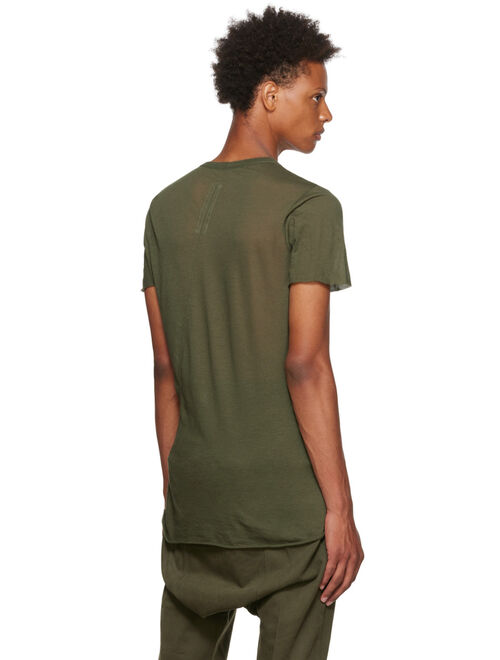 RICK OWENS Green Basic T-Shirt