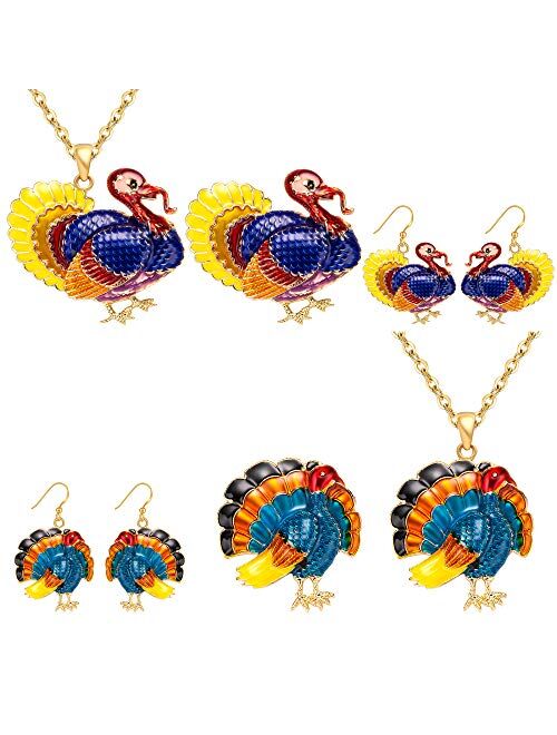MMiraculous Garden Christmas Jewelry Sets For Women Girls, Glitter Rhinestone Enameled Thanksgiving Xmas Holiday Jewelry Pendant Necklace Brooches Pins Dangle Earrings Se