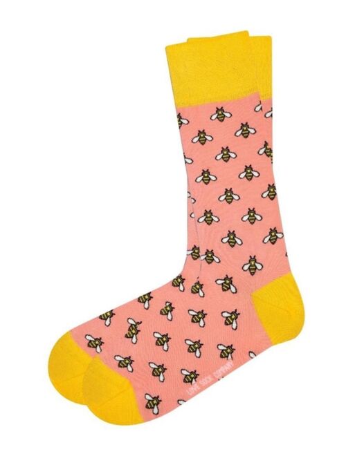 LOVE SOCK COMPANY Men's Bee Novelty Crew Socks