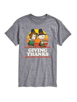 Licensed Character Men's Peanuts Giving Thanks Tee