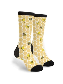 Yilad Funny Duck Crew Socks Dress Socks Casual Mid Calf Socks For Women Men