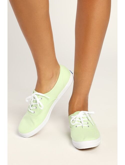 Keds Champion Patina Green Canvas Sneakers