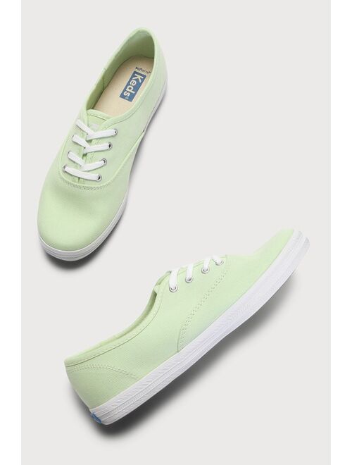 Keds Champion Patina Green Canvas Sneakers