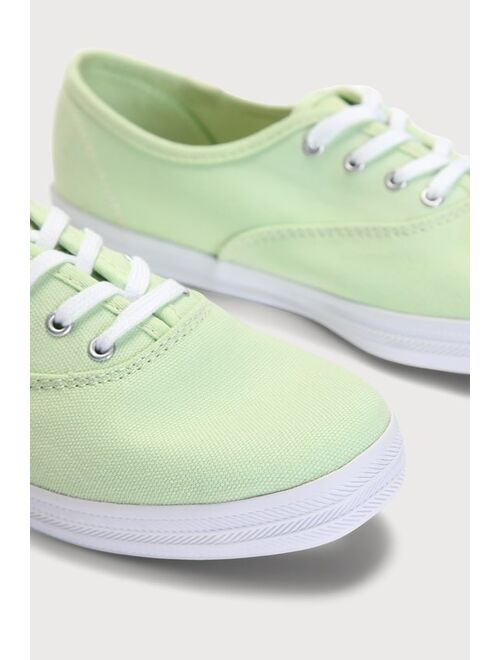 Keds Champion Patina Green Canvas Sneakers