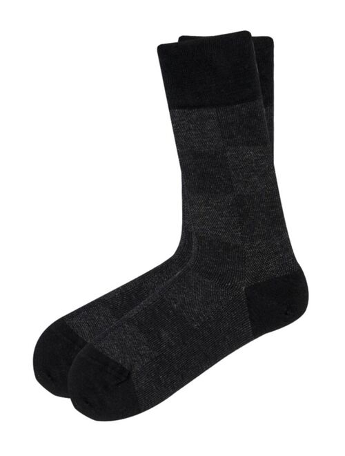 LOVE SOCK COMPANY Women's Checkers W-Cotton Dress Socks with Seamless Toe Design, Pack of 1