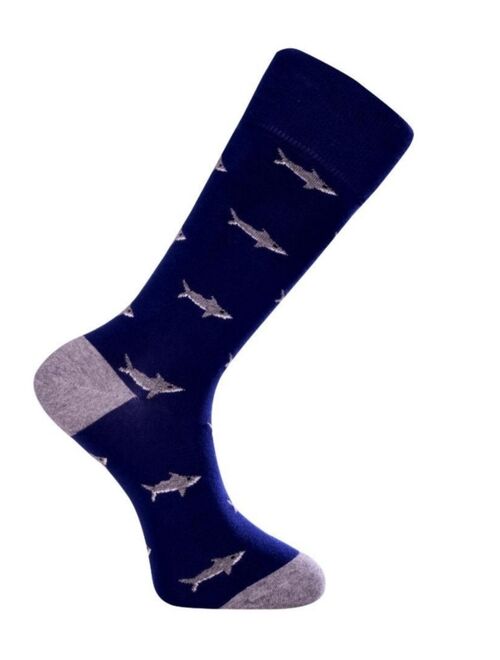 LOVE SOCK COMPANY Men's Shark Dress Socks