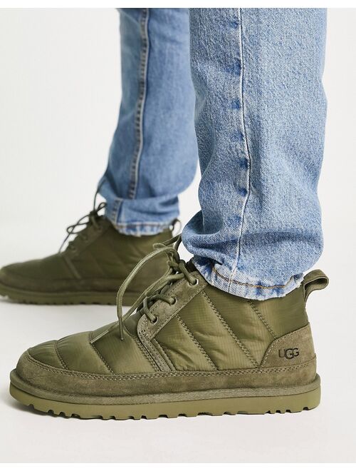 Ugg Neumel Lta quilted boots in khaki