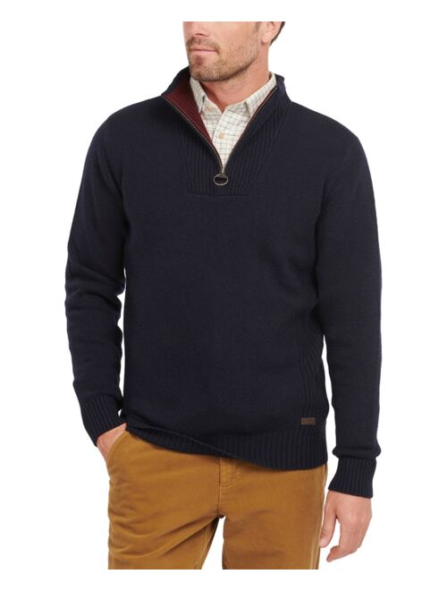 BARBOUR Men's Nelson Essential Wool Quarter Zip Sweater