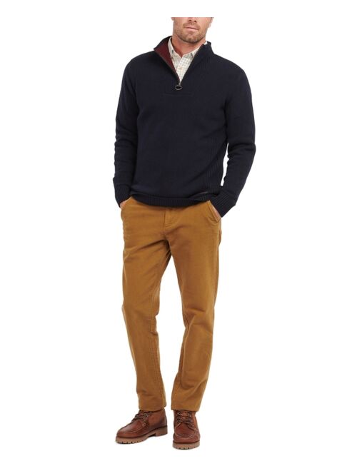 BARBOUR Men's Nelson Essential Wool Quarter Zip Sweater