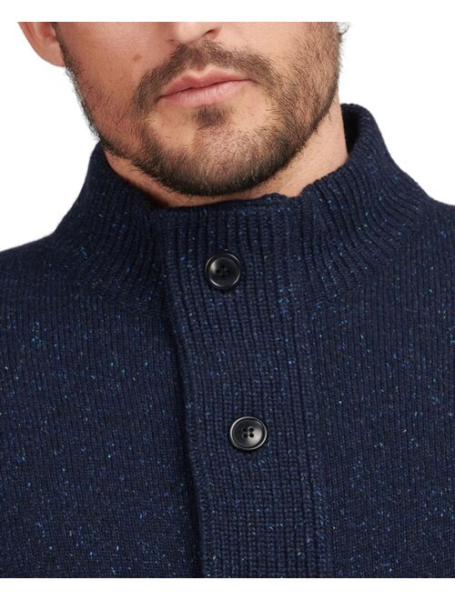 BARBOUR Men's Tisbury Regular-Fit Flecked Full-Zip Sweater
