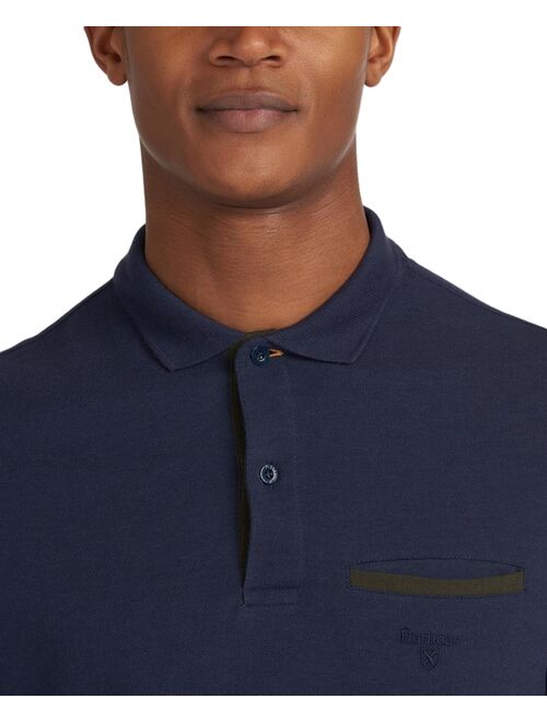 BARBOUR Men's Essential Long-Sleeve Pocket Polo Shirt