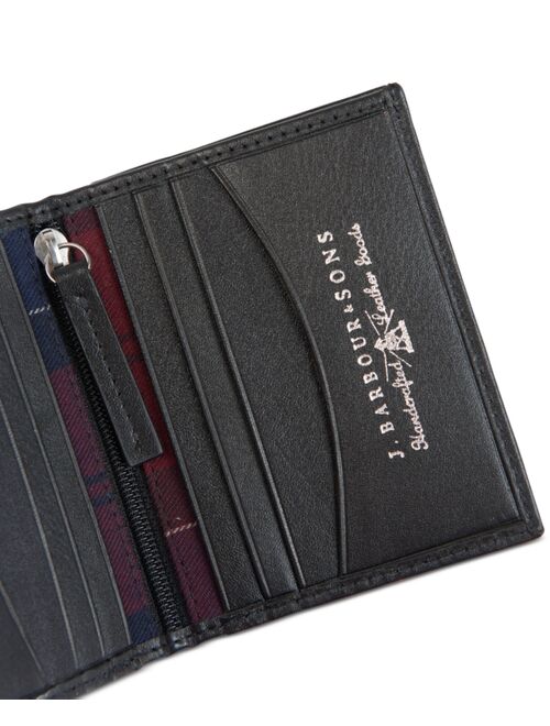 BARBOUR Colwell Small Leather Billfold Wallet