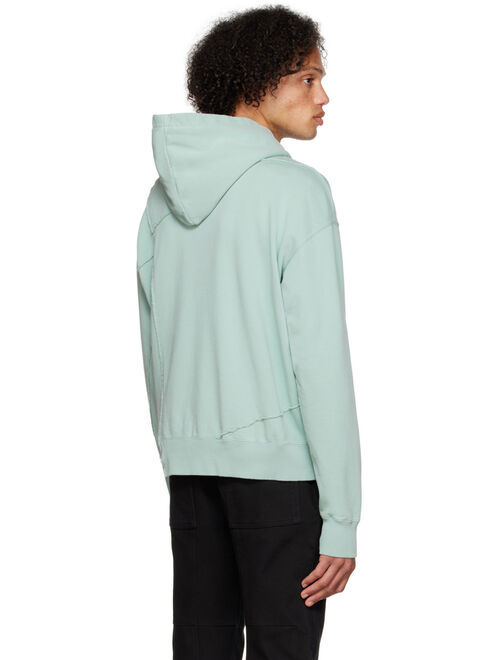C2H4 Blue 'Winter Voyage' Cold-Dyed Hoodie