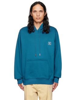WOOYOUNGMI Blue Embroidered Hoodie