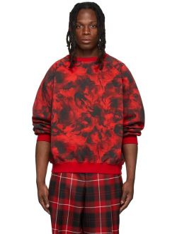LU'U DAN SSENSE Exclusive Red Rose Burst Sweatshirt