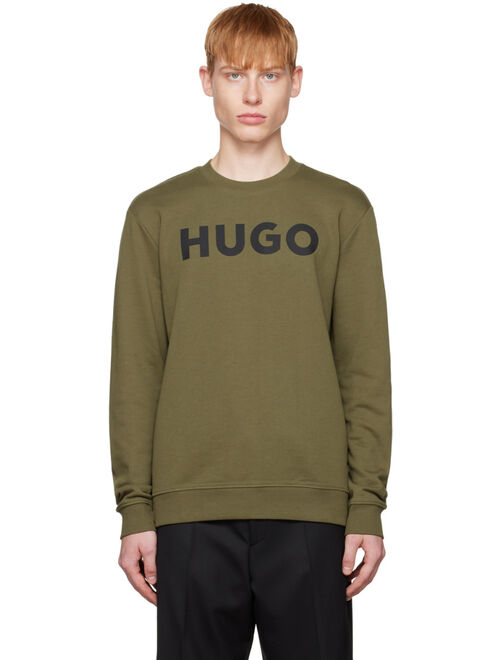 HUGO Khaki Crewneck Sweatshirt