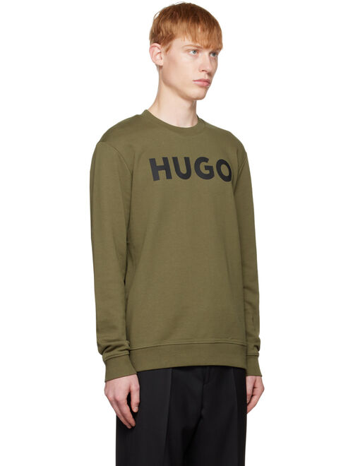 HUGO Khaki Crewneck Sweatshirt