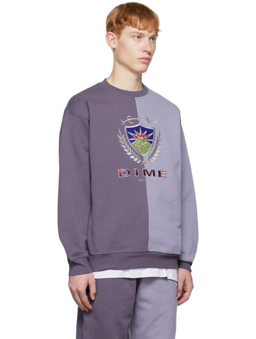 DIME Blue Split Crest Sweatshirt