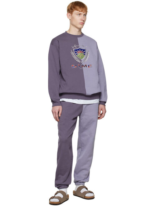 DIME Blue Split Crest Sweatshirt