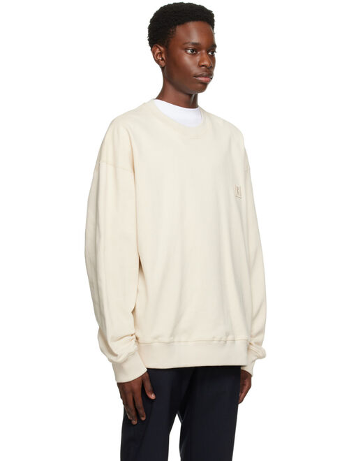 WOOYOUNGMI Off-White Flocked Sweatshirt