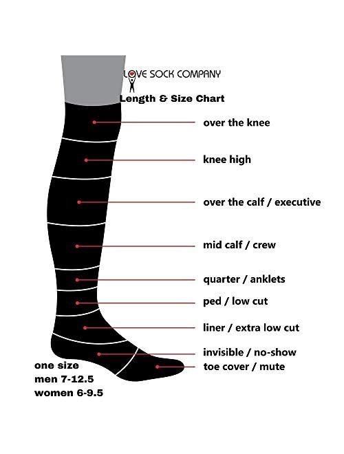 Love Sock Company over the calf polka dots dress socks - Biz Dots Knee High Black