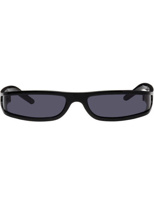 RICK OWENS Black & Blue Fog Sunglasses
