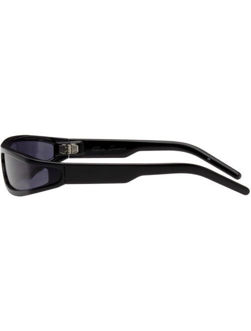RICK OWENS Black & Blue Fog Sunglasses