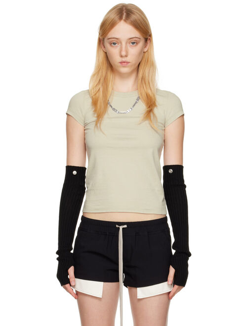 RICK OWENS Off-White Cropped Level T-Shirt
