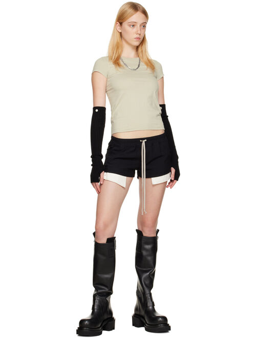 RICK OWENS Off-White Cropped Level T-Shirt