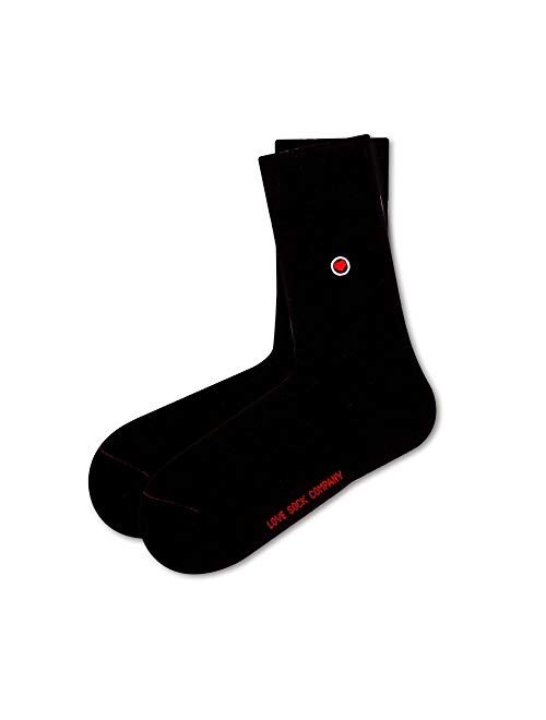 Love Sock Company - Women's 98% organic cotton solid socks 3 pack bundle. Navy, Red, Black Bundle