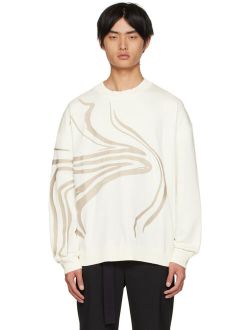 LGN LOUIS GABRIEL NOUCHI Off-White Embroidery Sweatshirt
