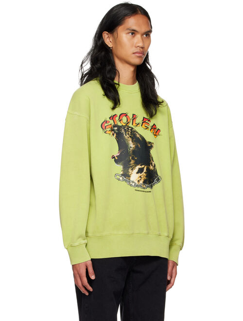 STOLEN GIRLFRIENDS CLUB Green Wild Cat Sweatshirt