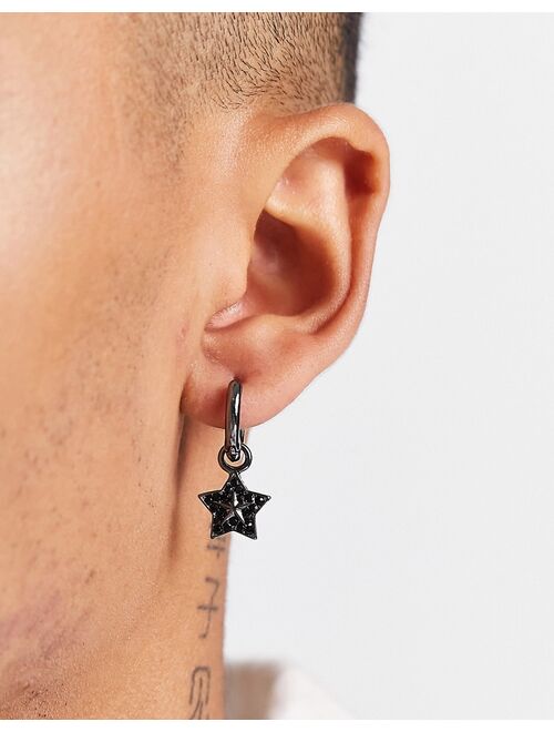 WFTW pop punk star earring set in gunmetal