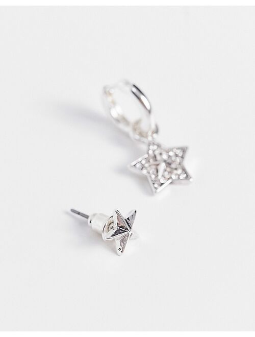 WFTW pop punk star earring set in silver